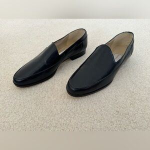 Bandolino black leather loafers shoes - size 8